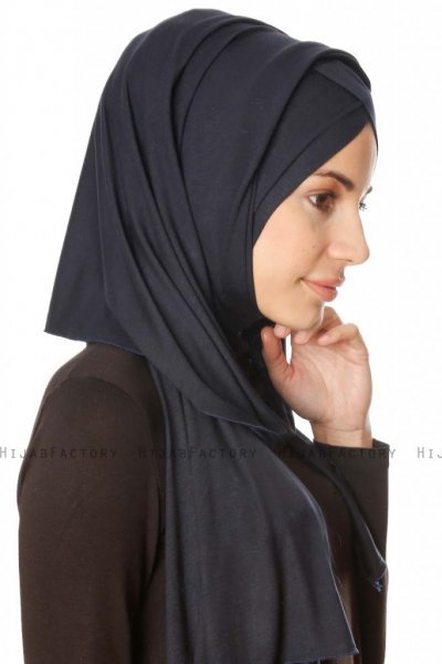 Betul - Zwart 1X Jersey Hijab - Ecardin