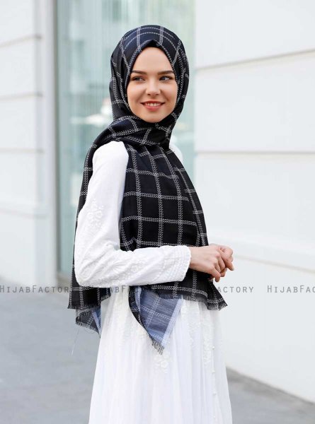 Betulle - Zwart Gevormde Hijab - Sal Evi