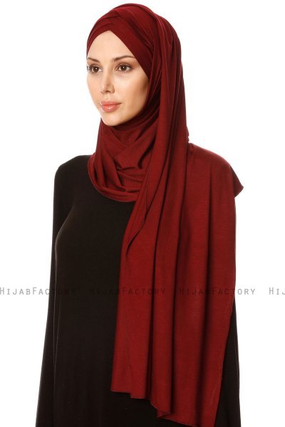 Cansu - Bordeaux 3X Jersey Hijab