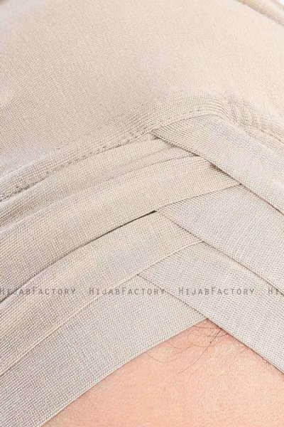 Cansu Ljus Taupe 3X Jersey Hijab Sjal 200910-5