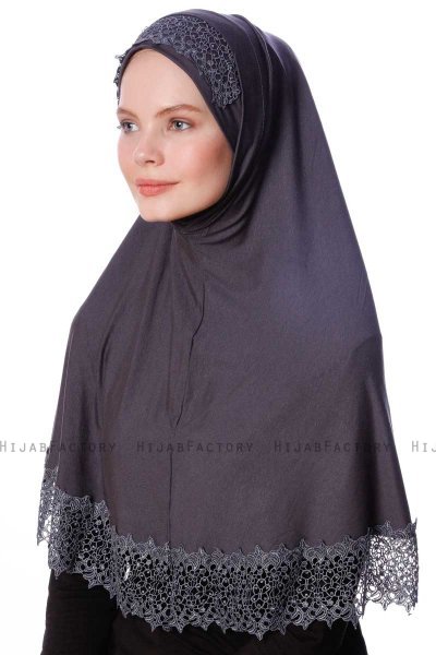 Ceylan - Donker Grijs 2-Piece Al Amira Hijab