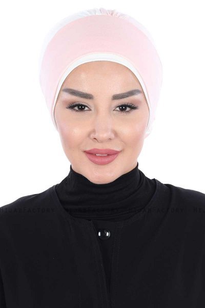 Clara - Oudroze & Creme Katoen Turban