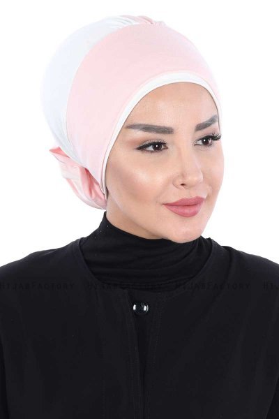 Clara - Oudroze & Creme Katoen Turban
