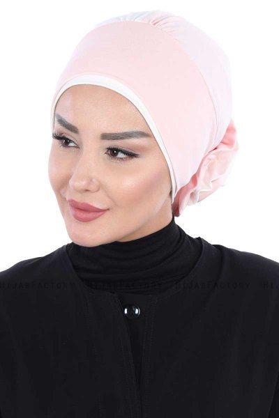 Clara - Oudroze & Creme Katoen Turban