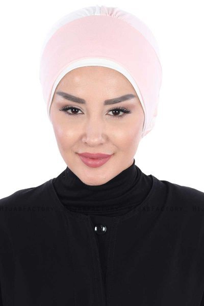Clara - Oudroze & Creme Katoen Turban