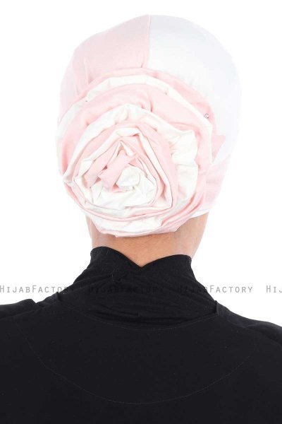 Clara - Oudroze & Creme Katoen Turban