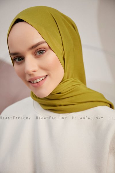 Silky Plain - Olijfgroen Hijab