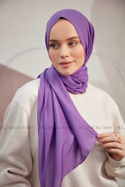 Silky Plain - Soft Purple Hijab