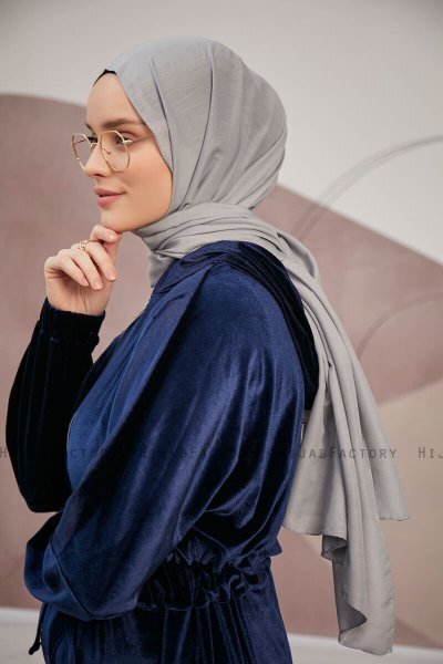 Silky Plain - Grijs Hijab