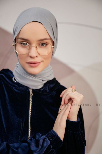 Silky Plain - Grijs Hijab
