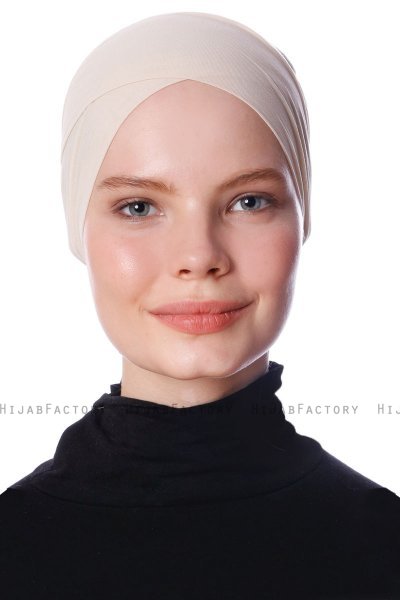 Defne - Beige Parizien Onderkapje - Ecardin