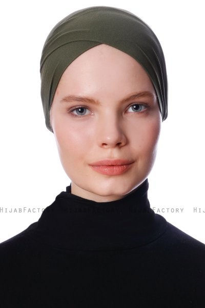 Defne - Khaki Parizien Onderkapje - Ecardin