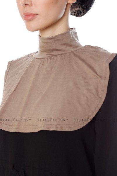 Derin - Donker Taupe Nek Cover & Mouwen