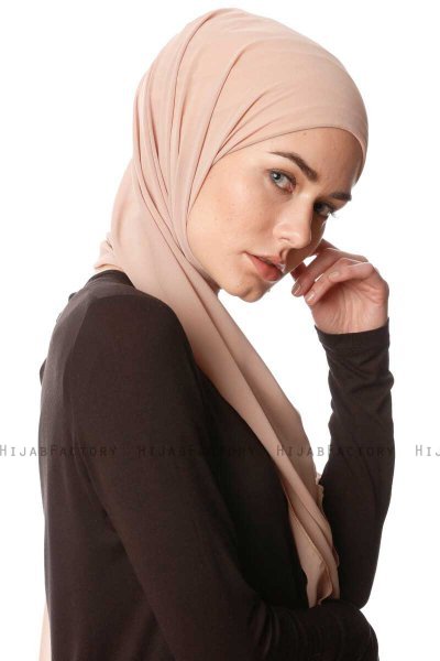 Derya - Beige Praktisch Chiffon Hijab