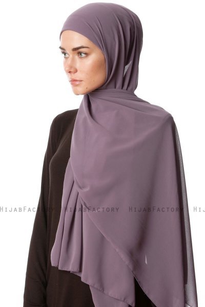 Derya - Purper Praktisch Chiffon Hijab