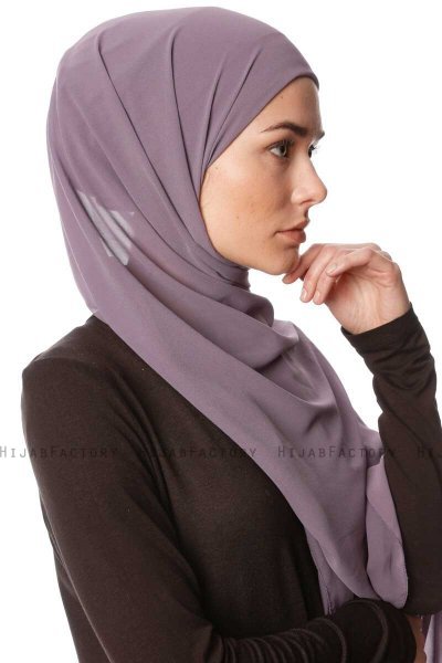 Derya - Purper Praktisch Chiffon Hijab