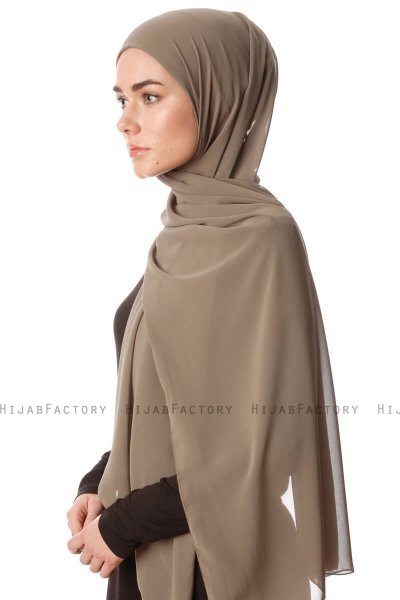 Derya - Olijfgroen Praktisch Chiffon Hijab