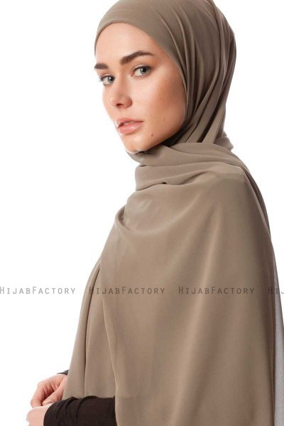 Derya - Olijfgroen Praktisch Chiffon Hijab