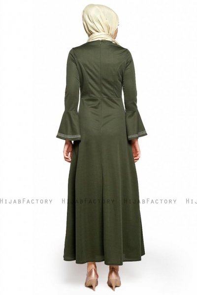 Deste - Khaki Jurk - Miss Halima