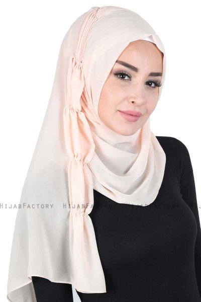 Disa - Beige Praktisch Chiffon Hijab
