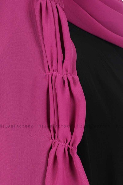 Disa - Fuchsia Praktisch Chiffon Hijab