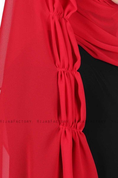 Disa - Rood Praktisch Chiffon Hijab