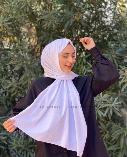 Djamila - Wit Katoenen Hijab - Mirach