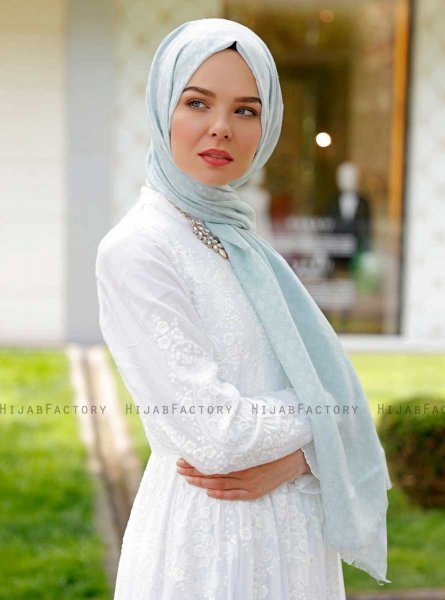 Duriya - Licht Groen Gevormde Hijab - Sal Evi
