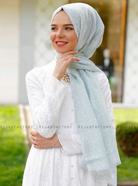 Duriya - Licht Groen Gevormde Hijab - Sal Evi