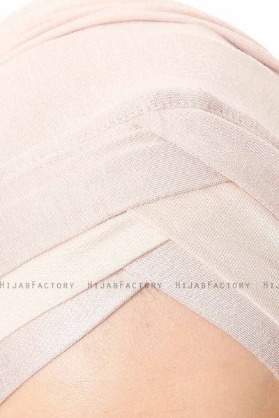 Duru - Oudroze & Beige Jersey Hijab