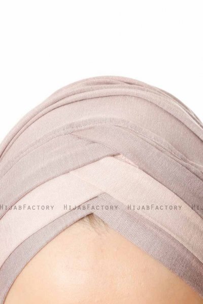 Duru - Steen Grijs & Oudroze Jersey Hijab
