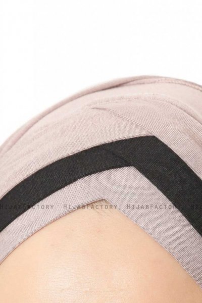 Duru - Steen Grijs & Zwart Jersey Hijab