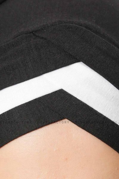 Duru - Zwart & Wit Jersey Hijab