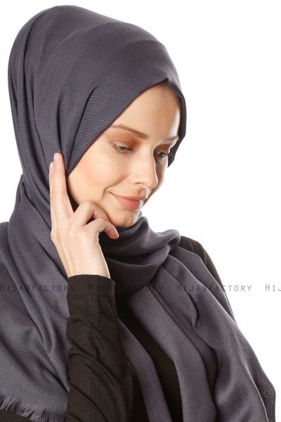 Ece - Anthracite Pashmina Hijab