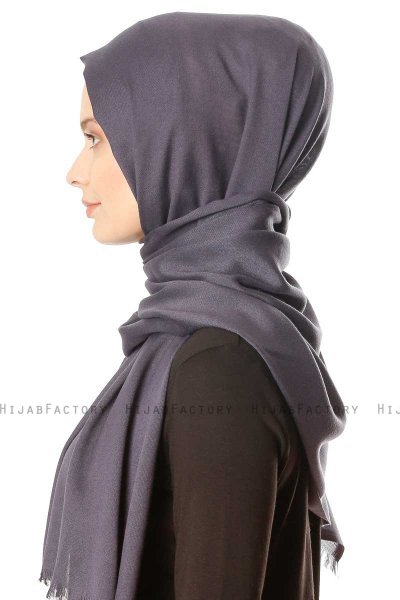 Ece - Anthracite Pashmina Hijab