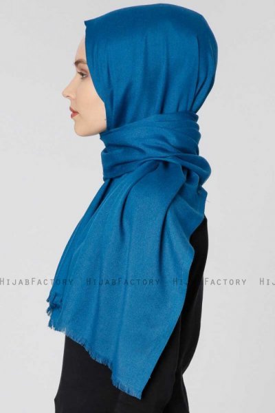 Ece Petrolblå Pashmina Hijab Sjal Halsduk 400035dd