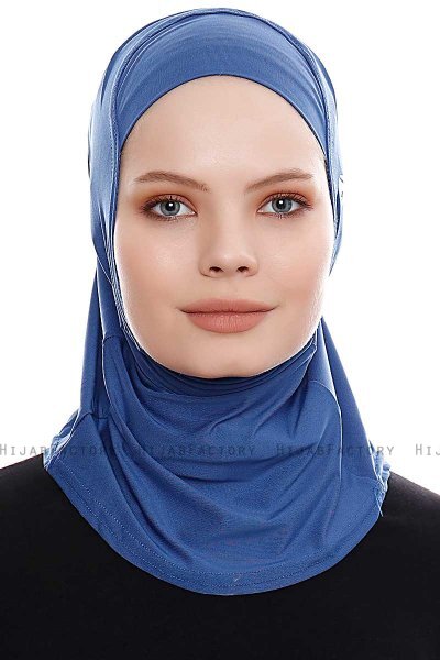 Elif - Blauw Sport Hijab - Ecardin