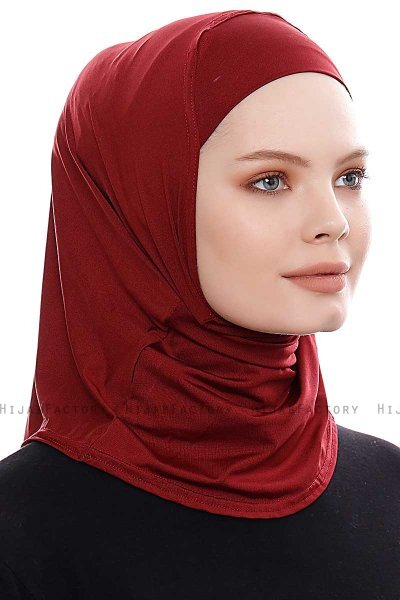 Elif - Bordeaux Sport Hijab - Ecardin