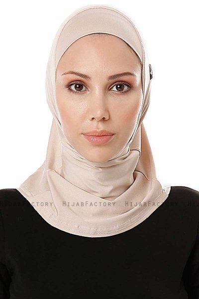Elif - Licht Taupe Sport Hijab - Ecardin