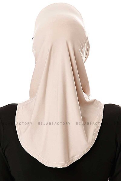 Elif - Licht Taupe Sport Hijab - Ecardin