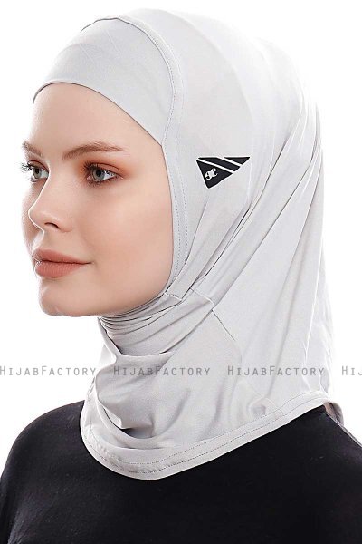Elif - Lichtgrijs Sport Hijab - Ecardin