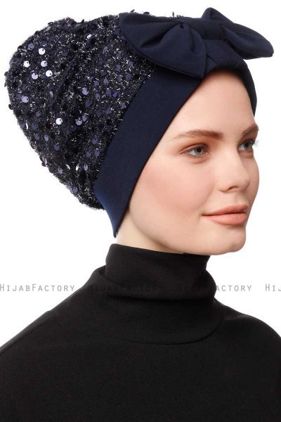 Enfleda - Marineblauw Turban