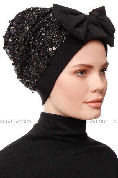 Enfleda - Zwart & Zwart Turban