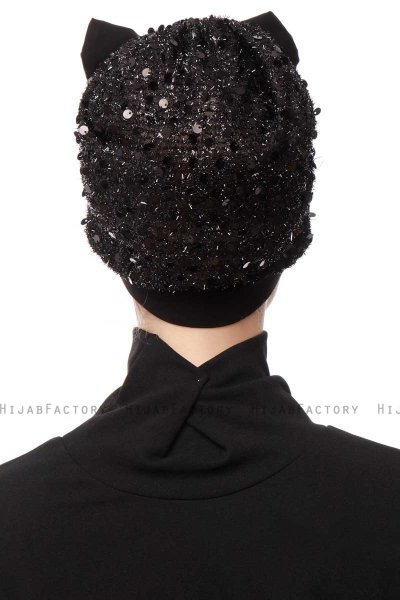 Enfleda - Zwart & Zwart Turban