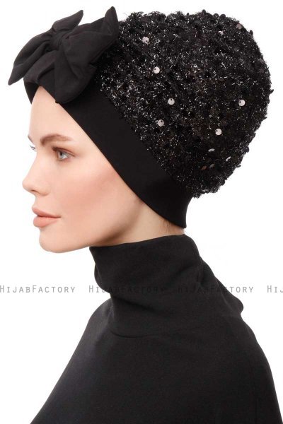 Enfleda - Zwart & Zwart Turban