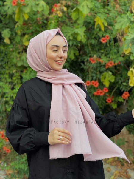 Ermina - Oudroze Katoenen Hijab - Mirach