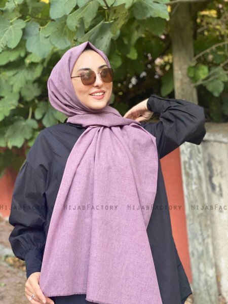 Ermina - Purper Katoenen Hijab - Mirach