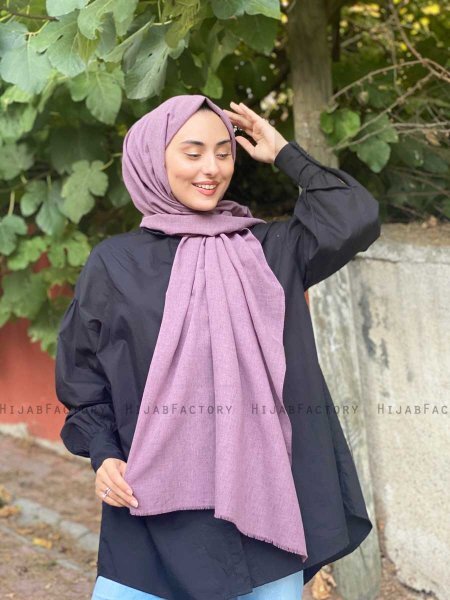 Ermina - Purper Katoenen Hijab - Mirach