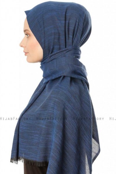 Esana - Marineblauw Hijab - Madame Polo