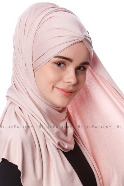 Eslem - Oudroze Pile Jersey Hijab - Ecardin